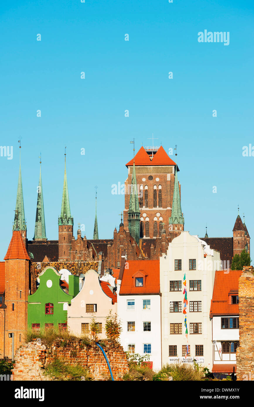 Skyline, Gdansk, Polen, Europa Stockfoto
