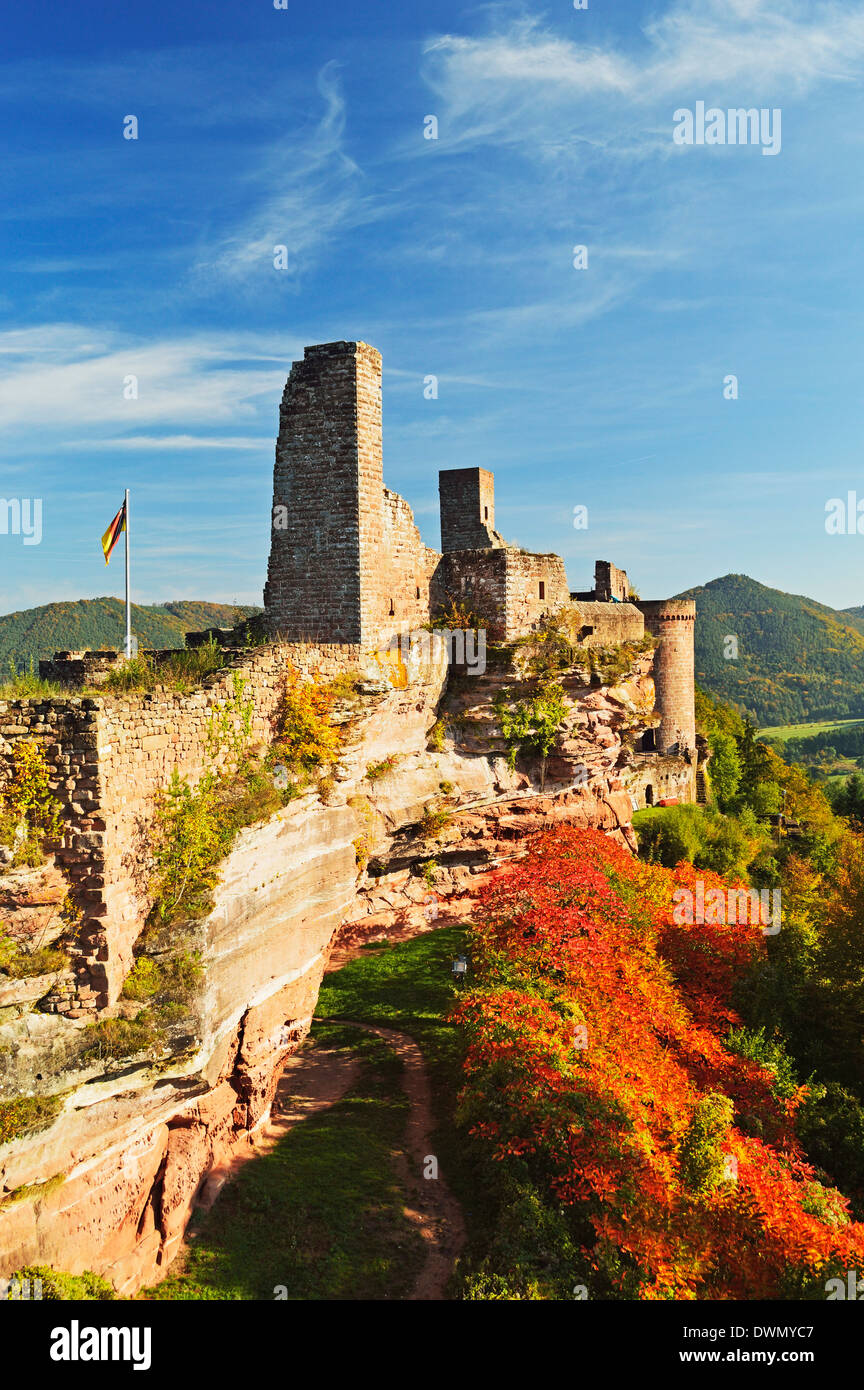 Umgebung Schloss, Dahn, Pfälzer Wald, Rheinland-Pfalz, Deutschland, Europa Stockfoto