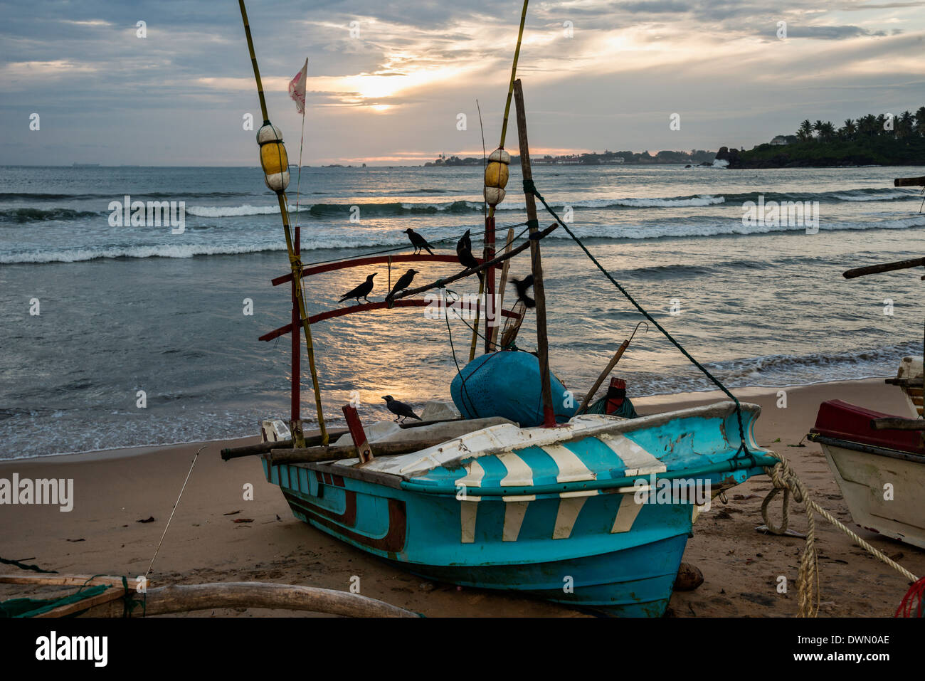 Angelboote/Fischerboote in Galle, Sri Lanka Stockfoto