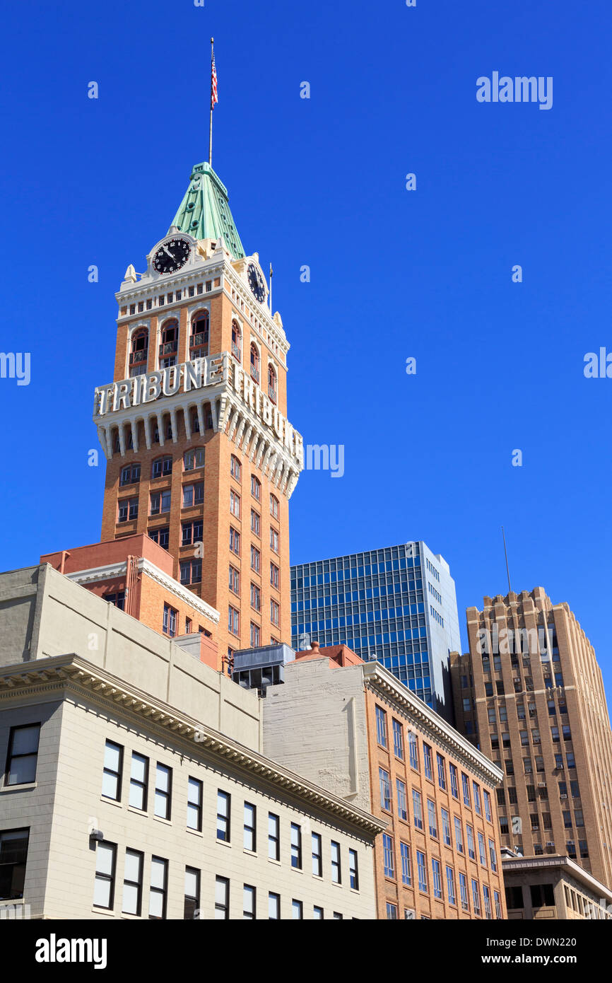 Tribune Tower, Oakland, California, Vereinigte Staaten von Amerika, Nordamerika Stockfoto