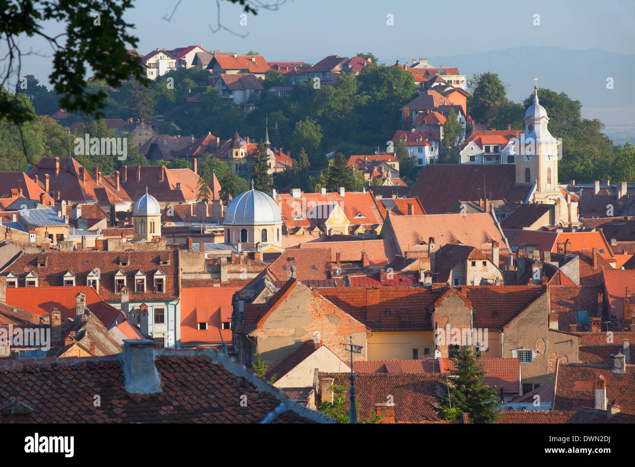 Ansicht von Brasov, Siebenbürgen, Rumänien, Europa Stockfoto