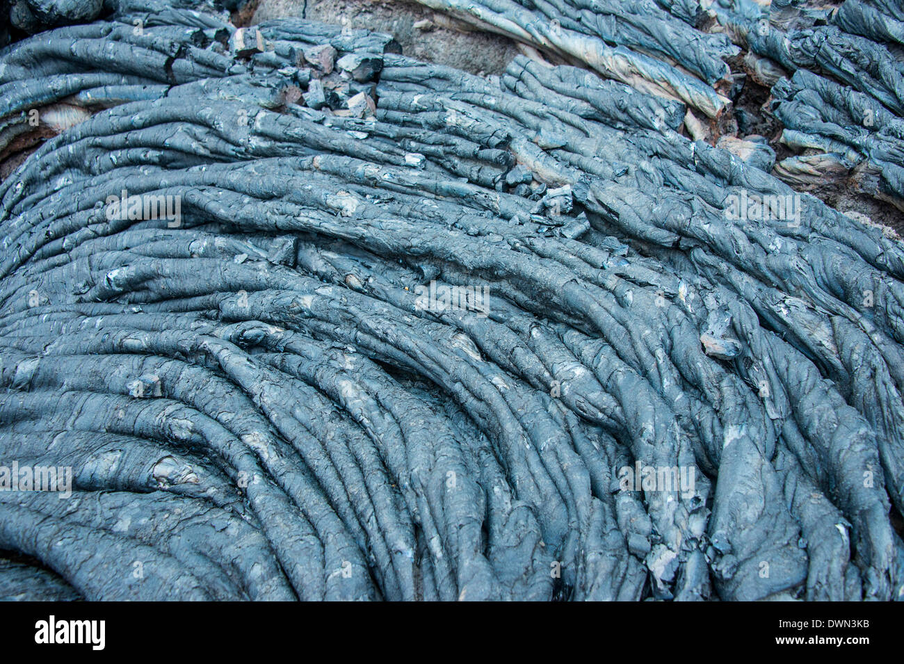 Kalte Lava nach einem Ausbruch des Tolbachik Vulkan, Kamtschatka, Russland, Eurasien Stockfoto