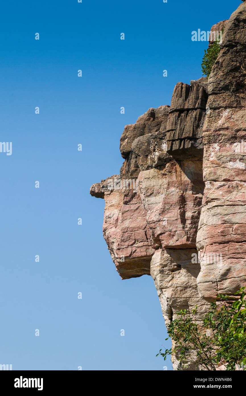 Felswand, Geiki Gorge, die Kimberleys, Western Australia, Australien, Pazifik Stockfoto