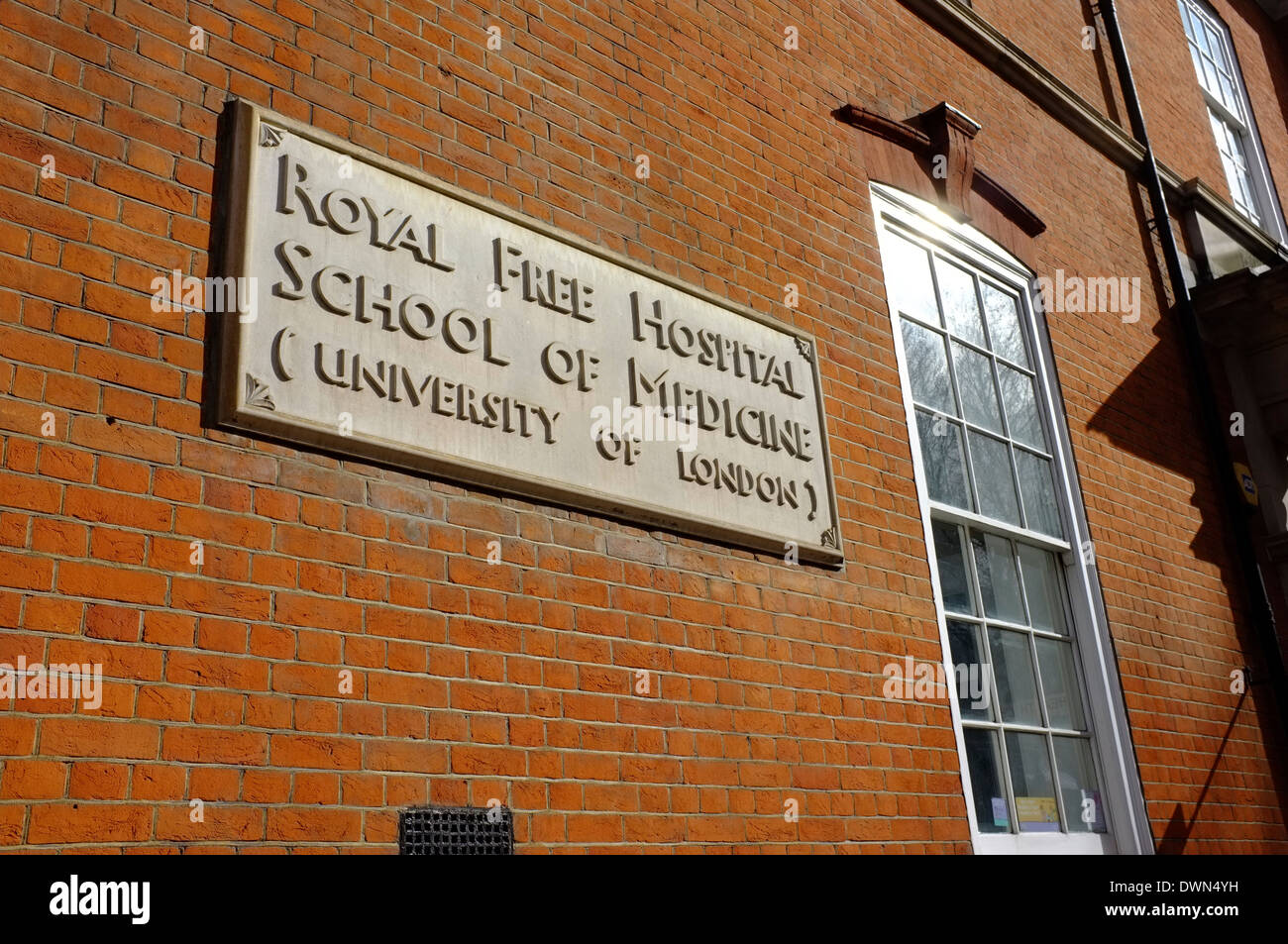 Royal Free Hospital School of Medicine (University of London) Stockfoto