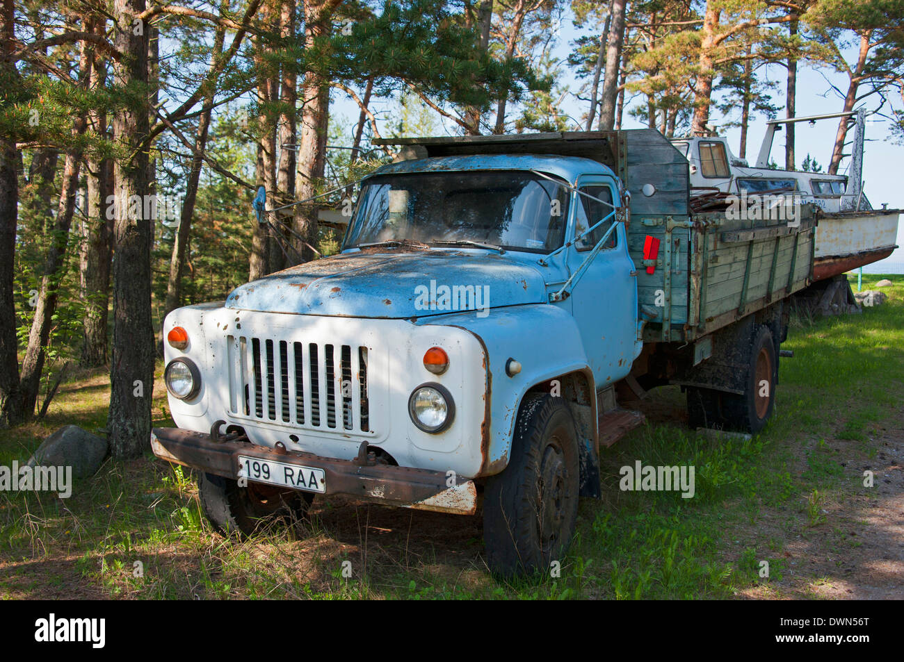 Altes Auto, Vergi Stockfoto