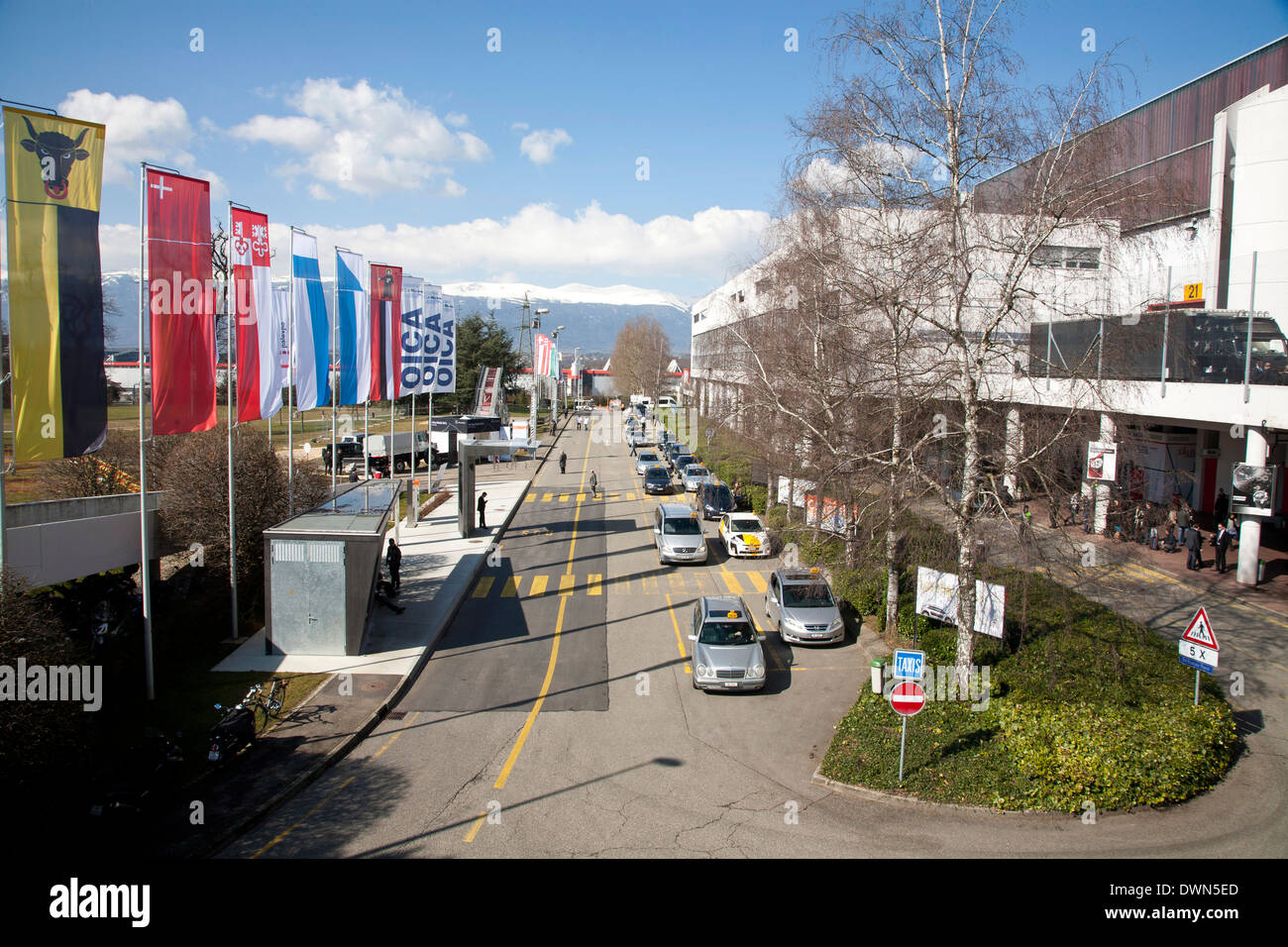 Palexpo-Halle der 84. Genf International Motor Show 2014. Stockfoto