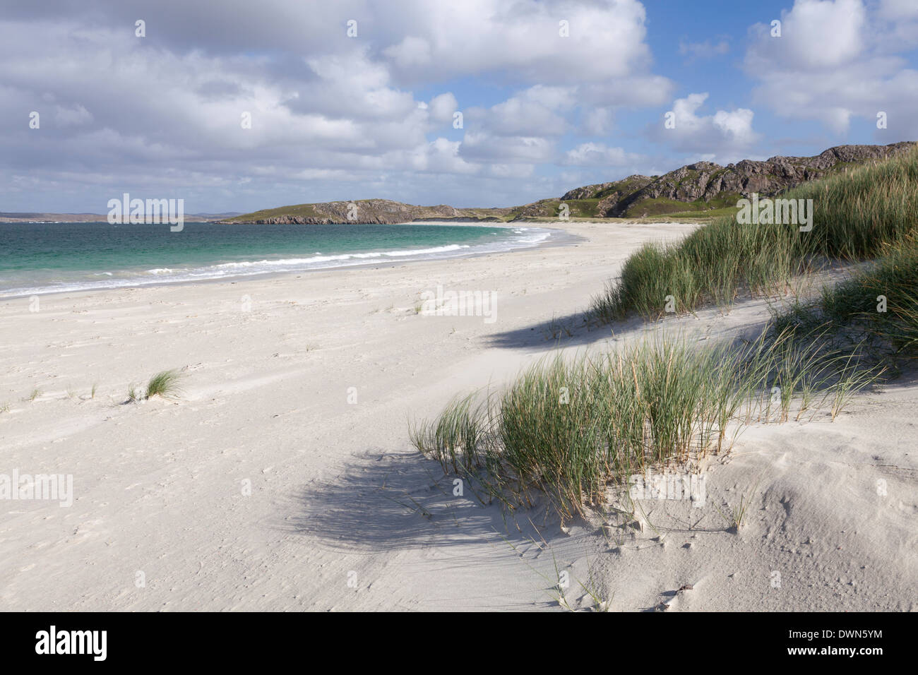 Die schöne Traigh Na Beirigh in der Nähe von Riof, Isle of Lewis, äußeren Hebriden, Schottland, Vereinigtes Königreich, Europa Stockfoto