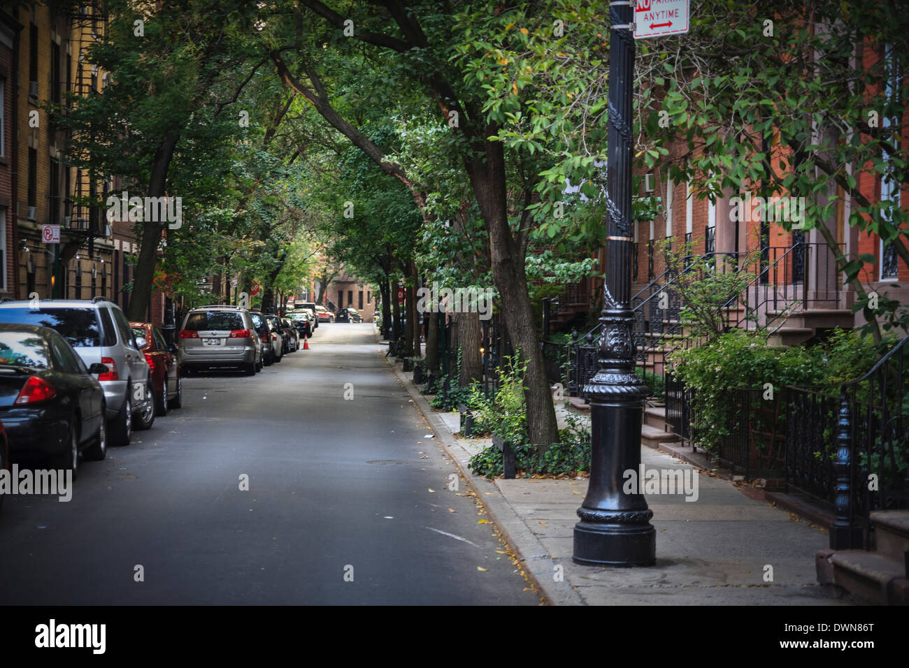 9th Street, West Village, New York City Stockfoto