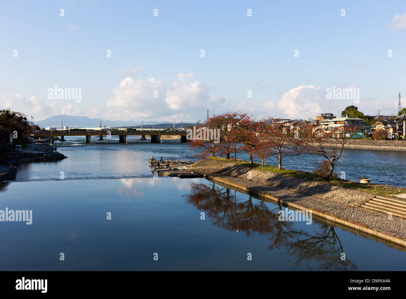 Kyoto, Osaka, Japan River Stockfoto