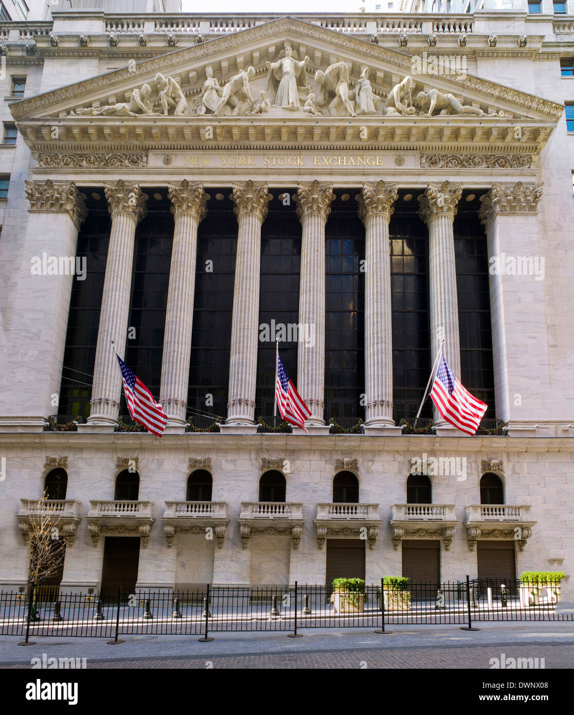 New Yorker Börse, Wall Street, New York City, New York, USA Stockfoto