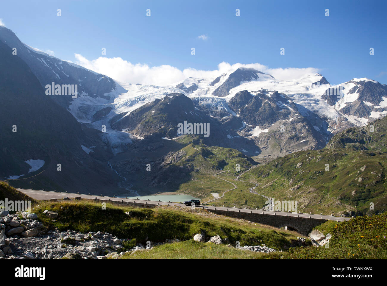 Stein-Gletscher, Stein-See, Uri Alpen, Sustenpass, Kanton Bern, Schweiz Stockfoto