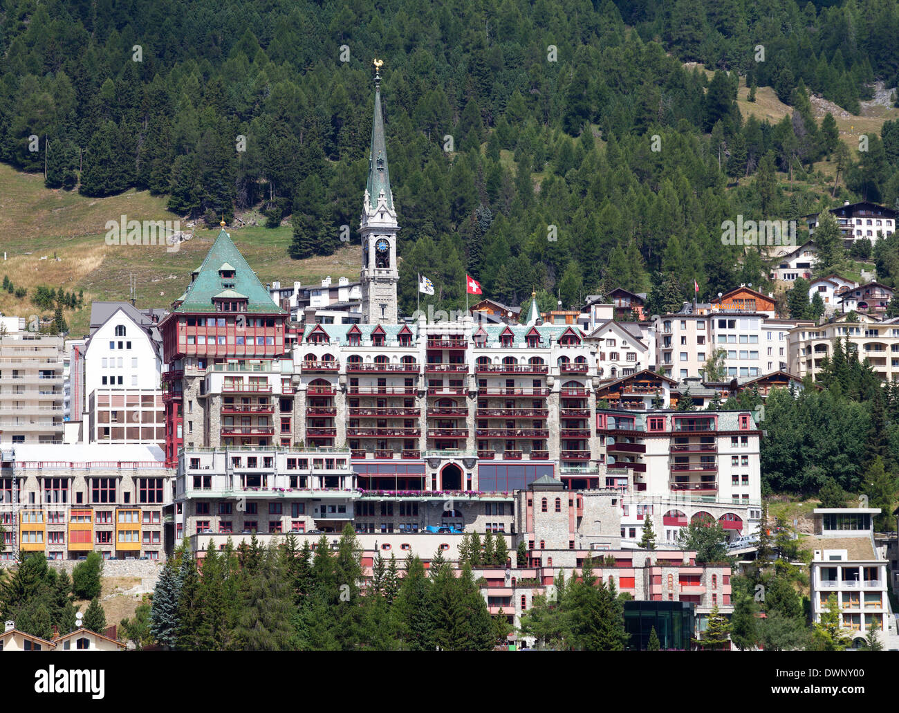 St.Moritz, Oberengadin, Kanton Graubünden, Schweiz Stockfoto