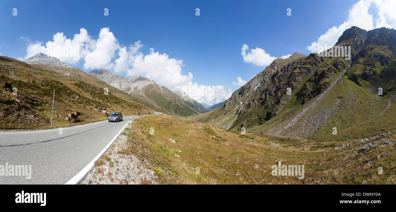 Umbrail Pass, Kanton Graubünden, Schweiz Stockfoto