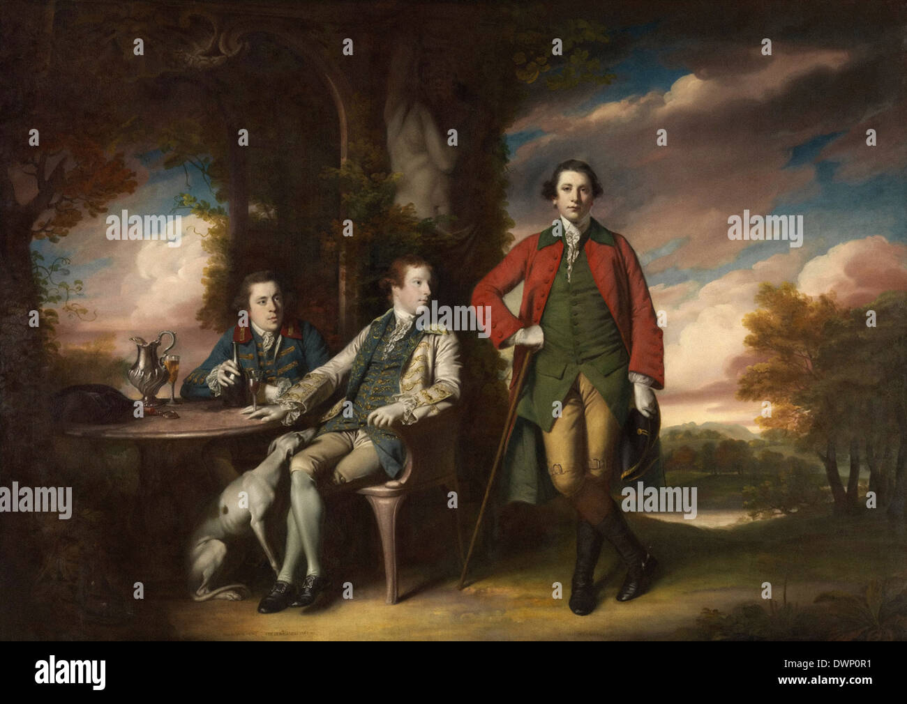 Joshua Reynolds - die ehrenwerten Henry Fane mit Inigo Jones und Charles Blair Stockfoto