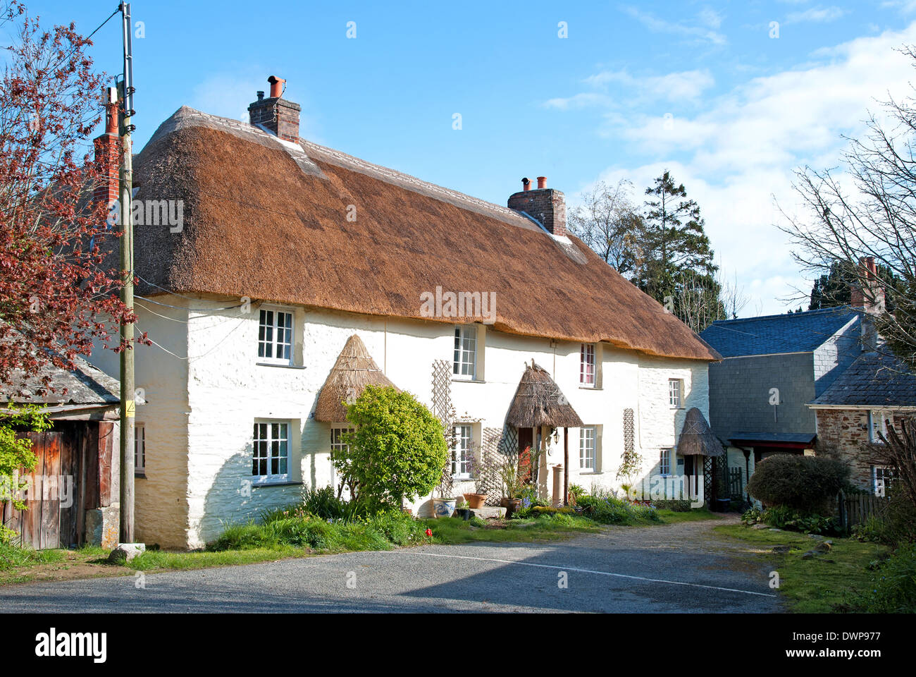 Ein Ferienhaus in St.Clement in der Nähe von Truro in Cornwall, Großbritannien Stockfoto