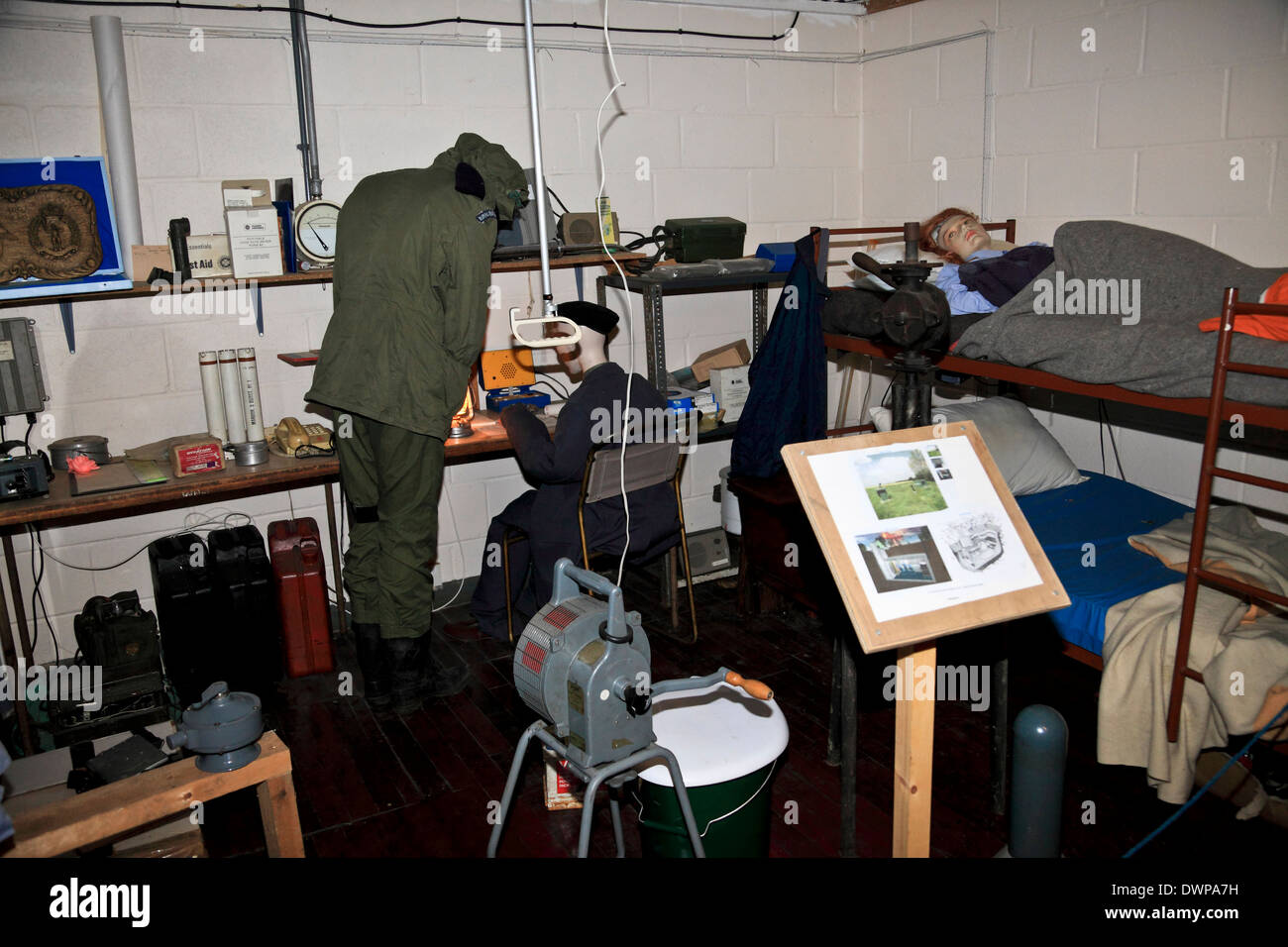 9369. Kelvedon Hatch, geheimen Atombunker, Brentwood, Essex, England Stockfoto