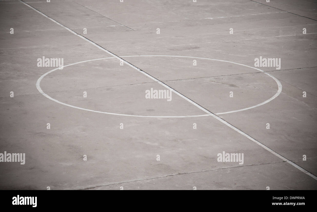 leere Basketballplatz Stockfoto