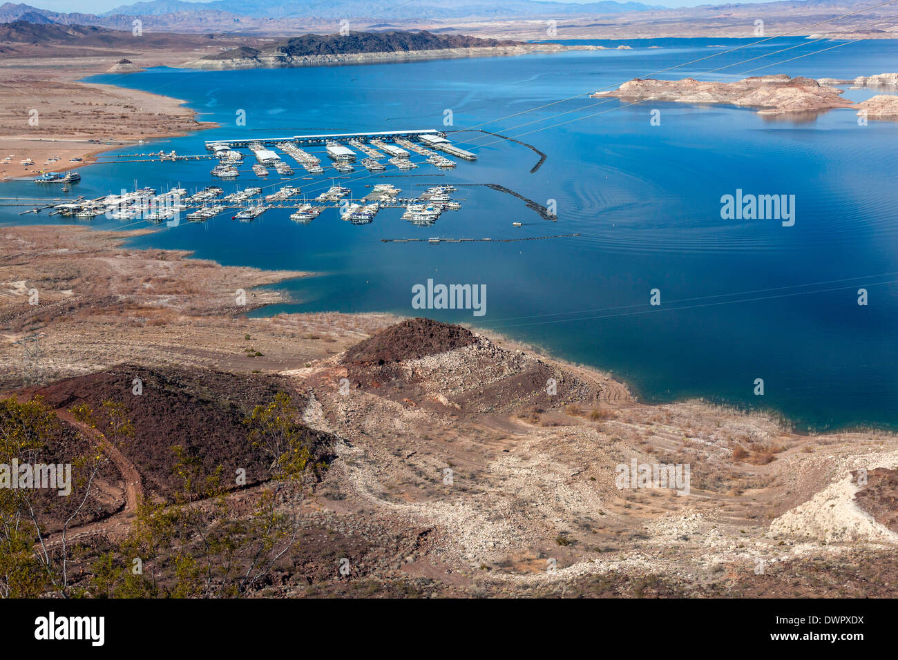 Lake Mead in der Nähe von Bolder City in Nevada; USA; Amerika; Stockfoto