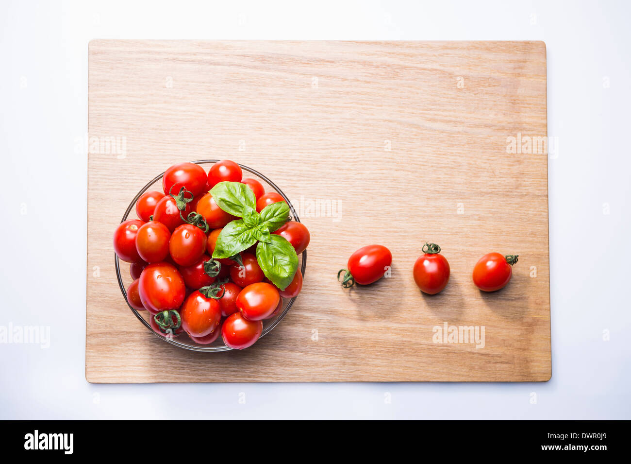 Schuss von Sweet Pea Tomaten hautnah Stockfoto