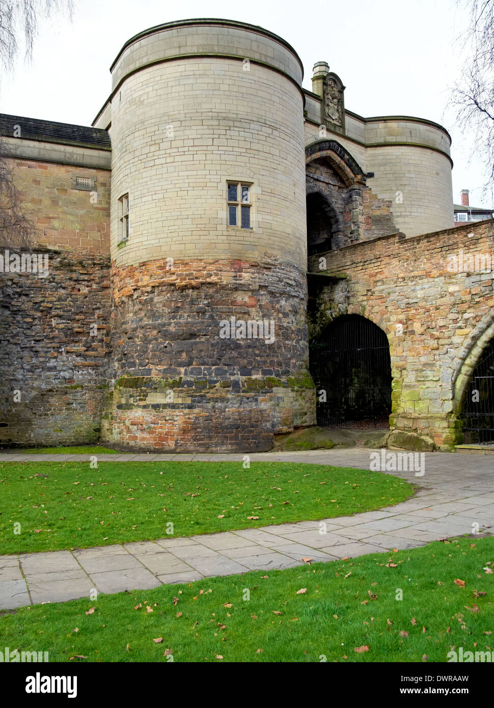 Nottingham Castle England uk Stockfoto