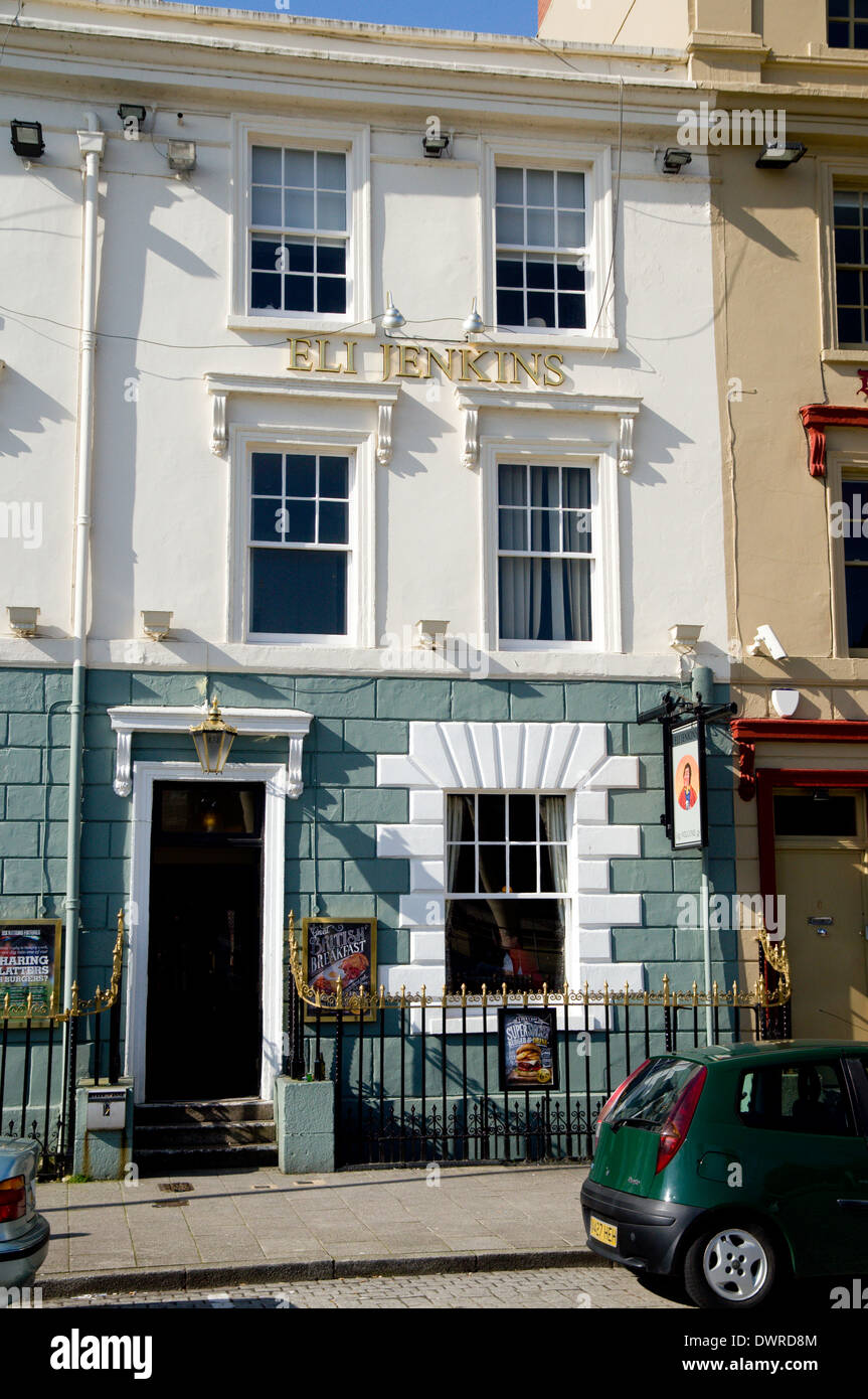 Eli Jenkins Public House, Bucht von Cardiff, Wales. Stockfoto