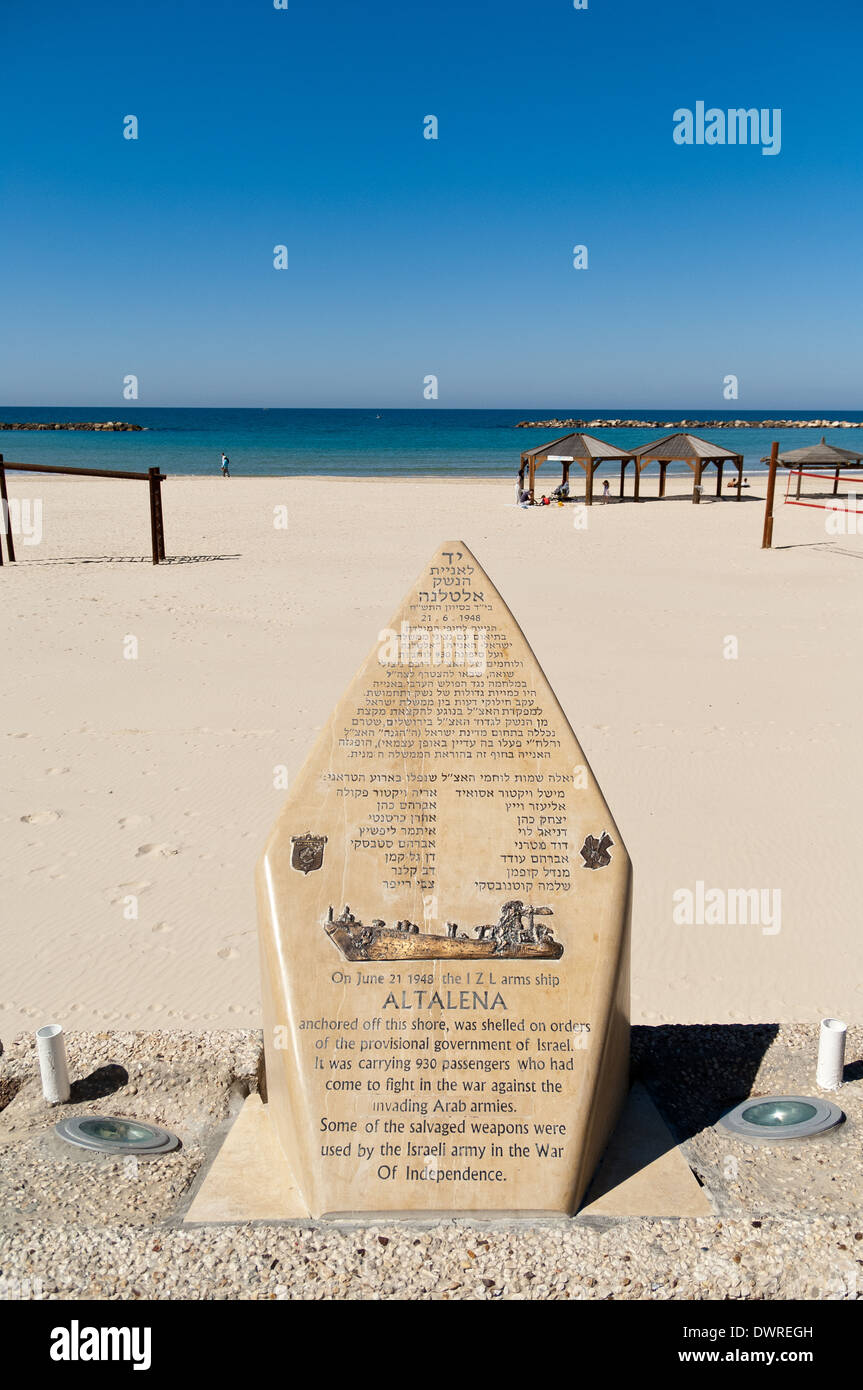 Am Strand Tel Aviv Israel Stockfoto