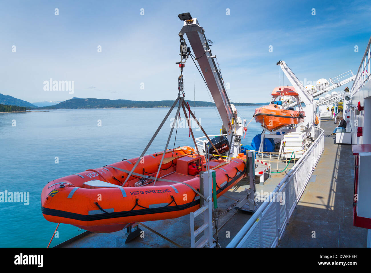 BC Fähren Leben Boote, Britisch-Kolumbien, Kanada Stockfoto