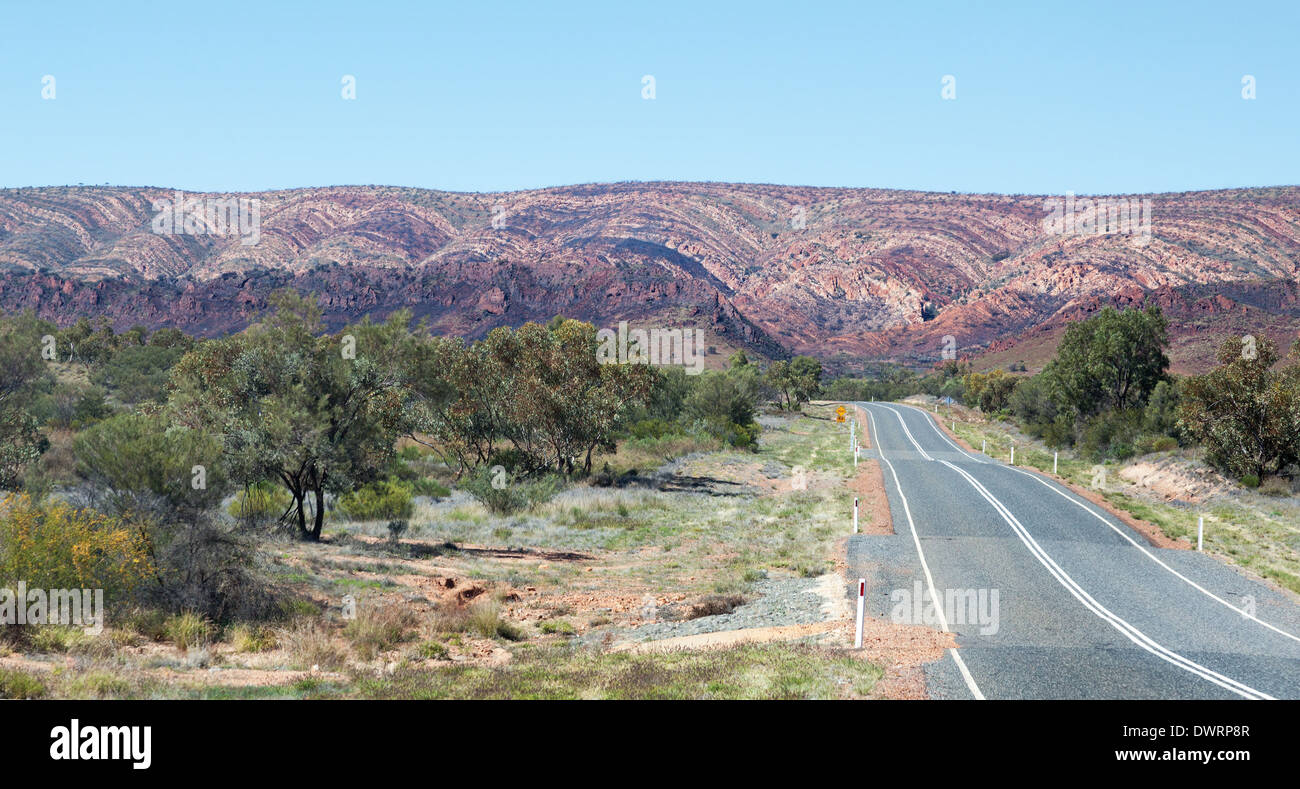 Australien West Macdonnell Ranges Szene Stockfoto