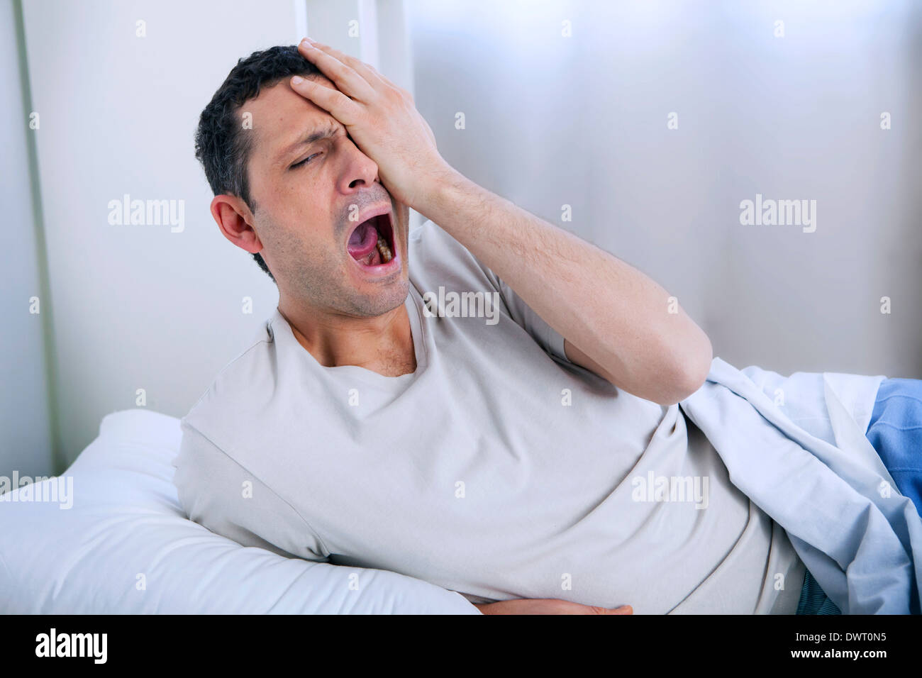 Menschen mit Schlafstörungen Stockfoto