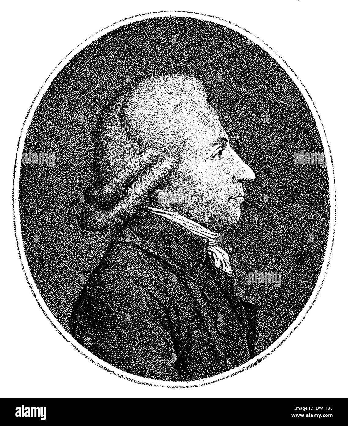 Emmanuel Joseph Sieyès, Abbé Sieyès, (geboren 3. Mai 1748 - starb 20. Juni 1836), französischer Priester und Politiker, Theoretiker der französischen Revolution und das französische Konsulat. Ein zeitgemäßes Bild des J. Guerin Stockfoto