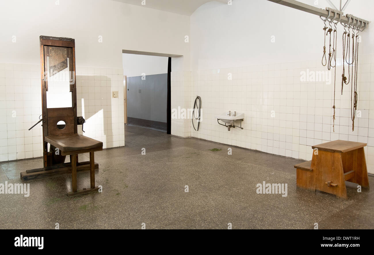 Pankrac Gefängnis-Gedenkstätte, Hinrichtungen, Nazi, WW II, Protektorat Böhmen und Mähren, Nazi-deutschen Besetzung Stockfoto