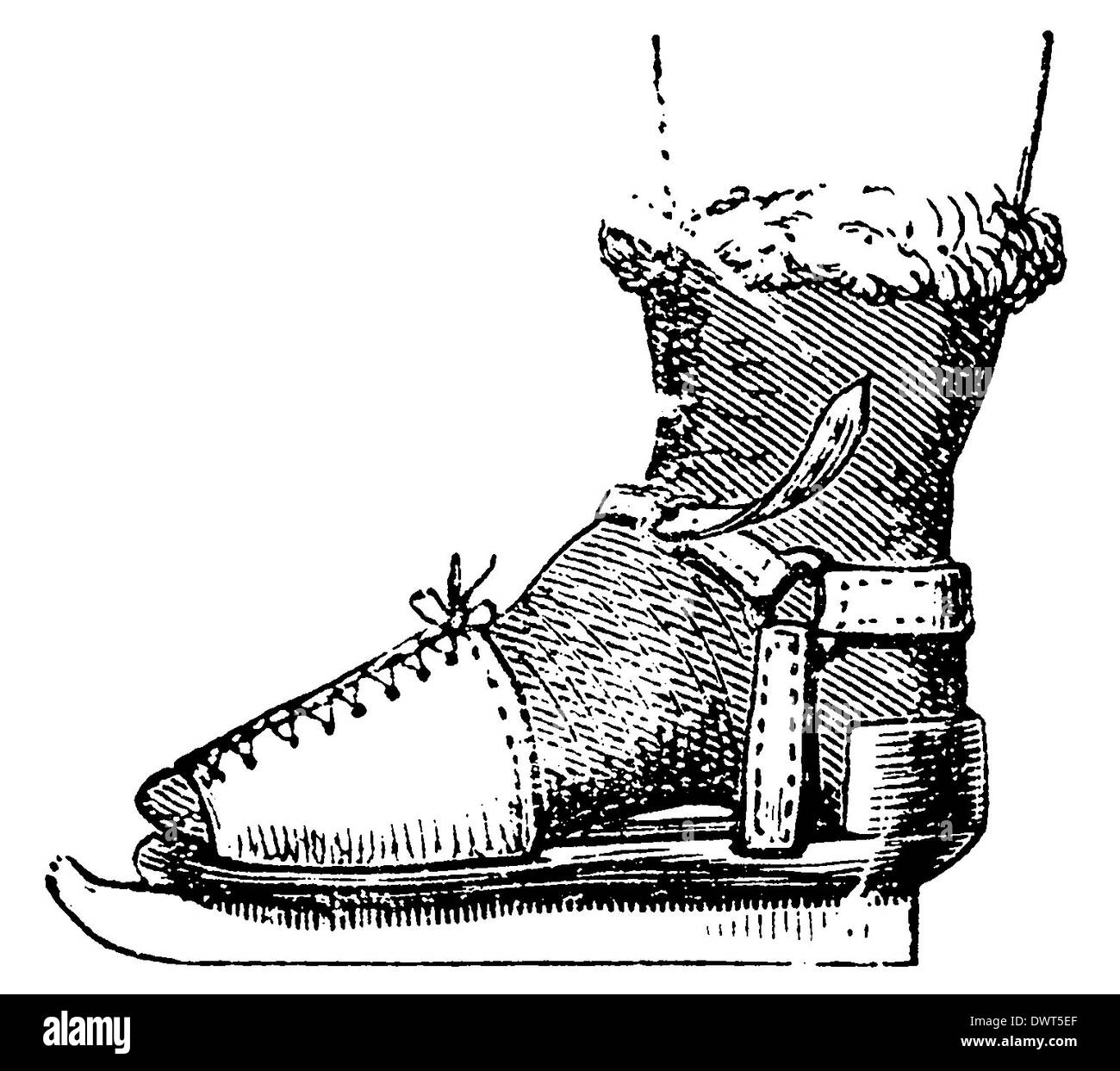 Schlittschuh laufen Stockfoto