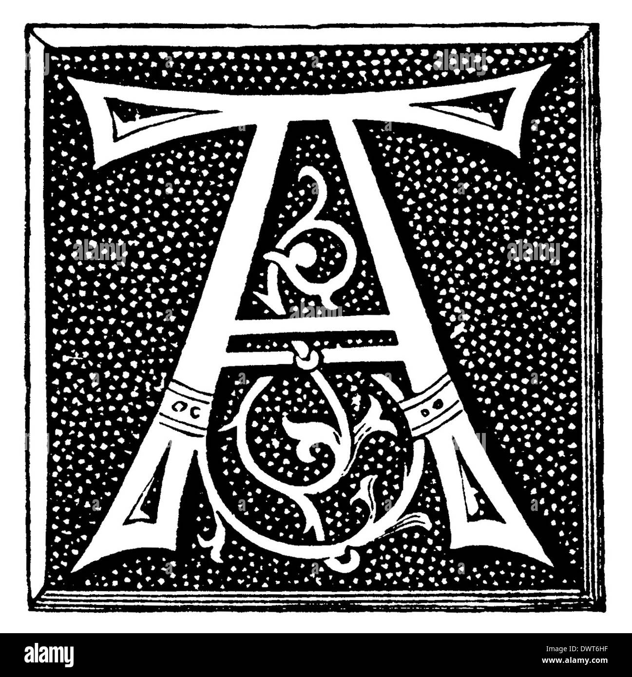 Alphabet Zeichen, Buchstabe A Stockfoto