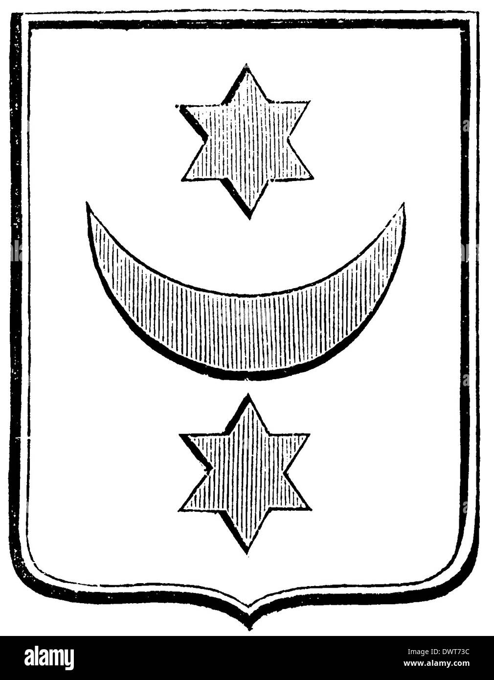 Wappen von Halle ein S. Stockfoto