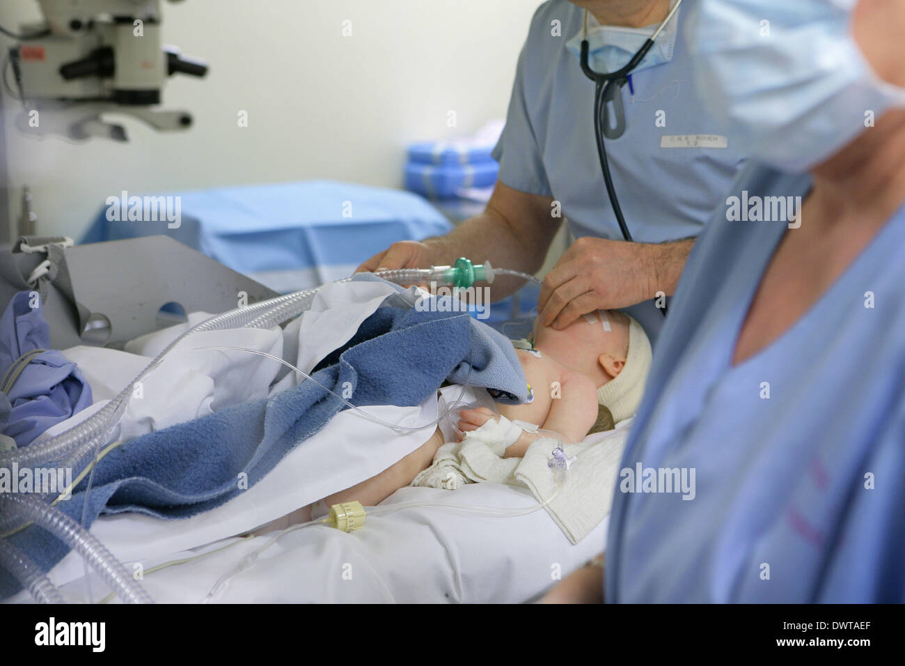 Kongenitale Glaukom Chirurgie Stockfoto