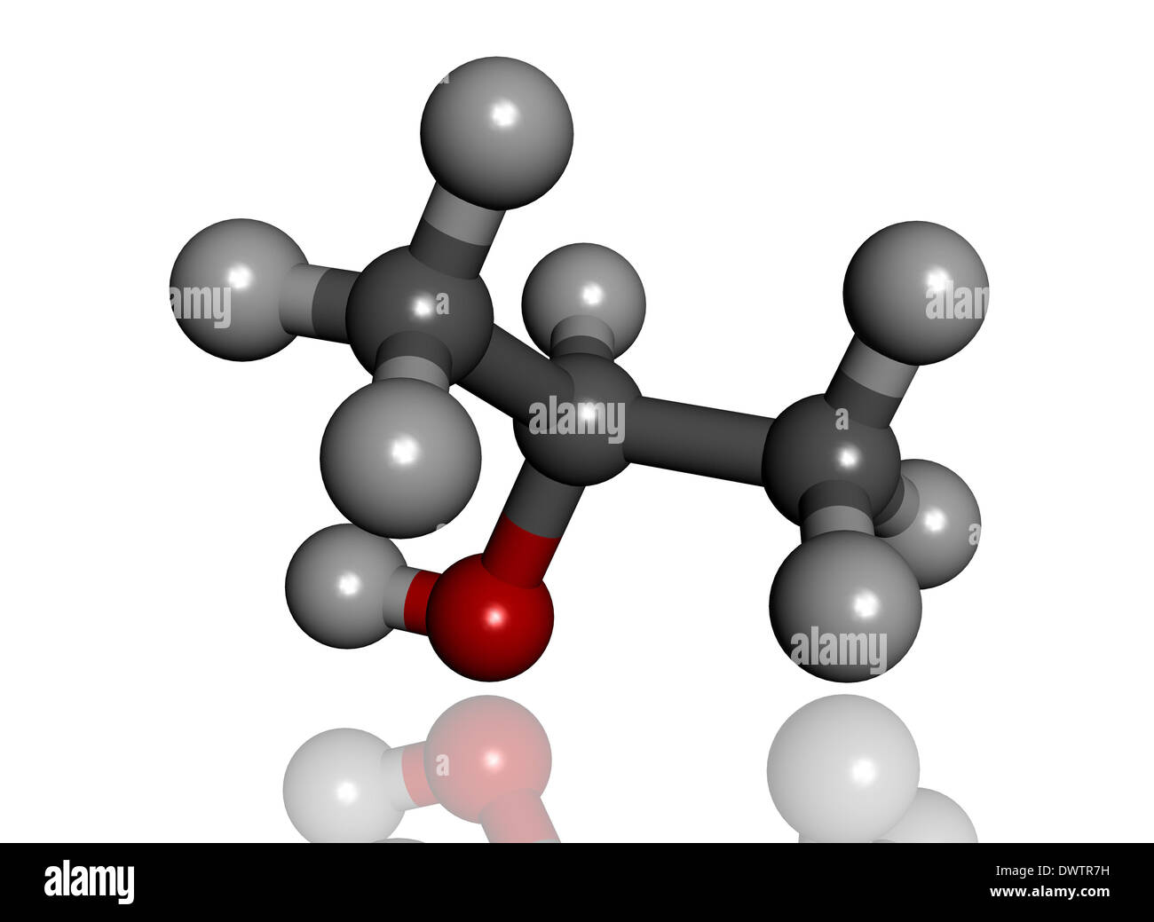 Propanol-Molekül Stockfoto