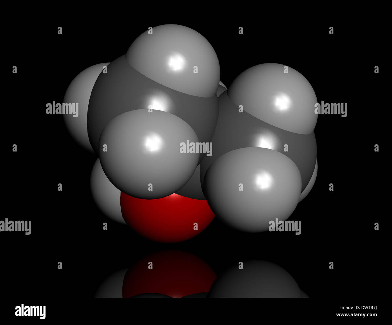 Propanol-Molekül Stockfoto
