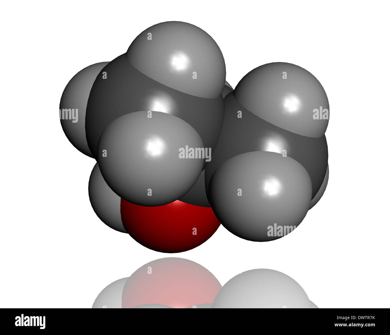 Propanol-Molekül Stockfoto
