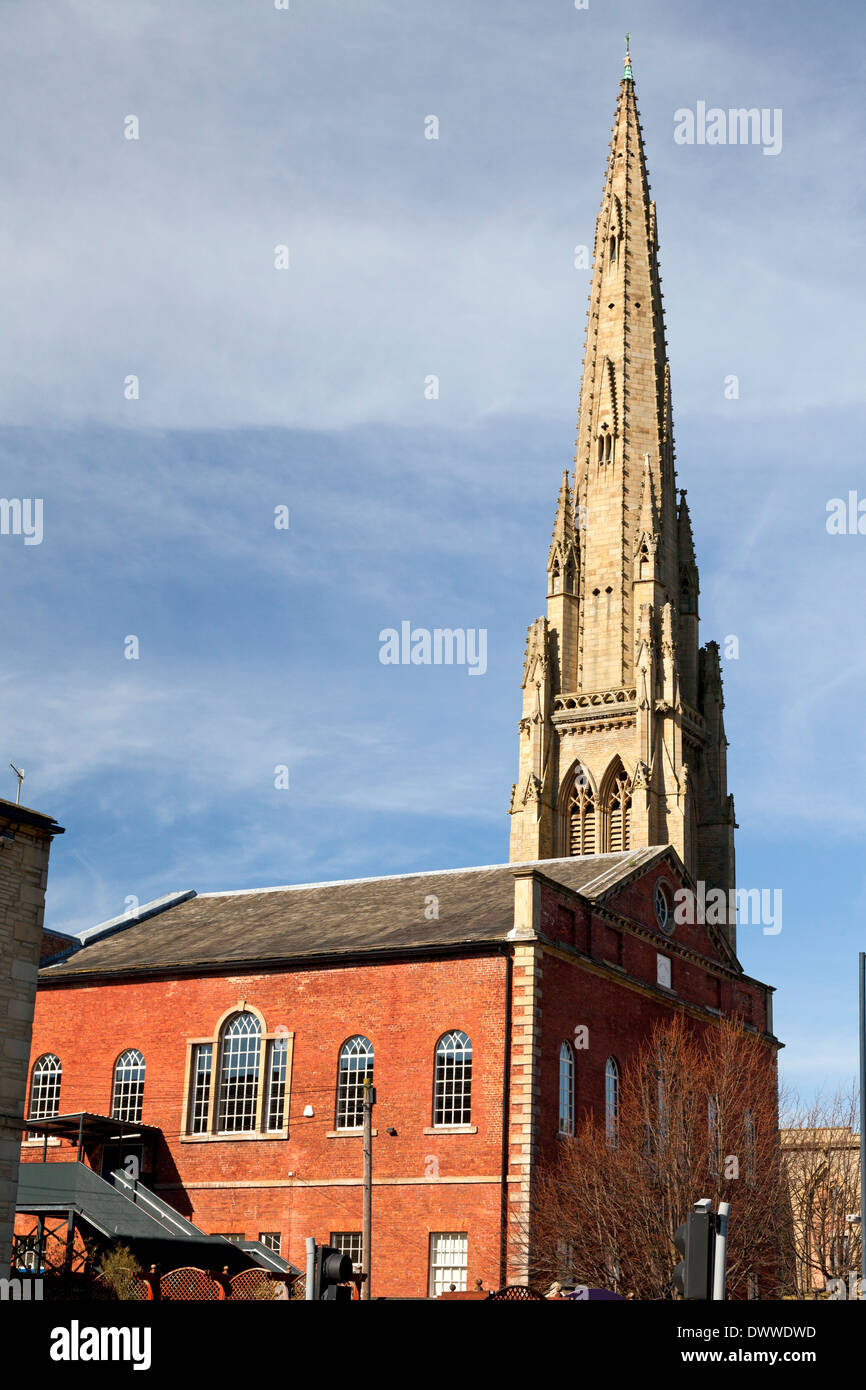 Quadratische Kapelle und der Turm der Kirche Platz, Halifax, West Yorkshire Stockfoto