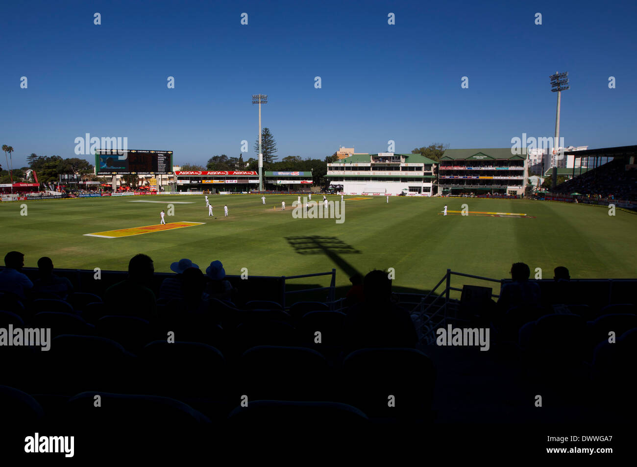 Eine allgemeine Ansicht der St. Georges Park Cricket ground in Port Elizabeth während der 2. Test zwischen Südafrika und Australien, 23 Stockfoto
