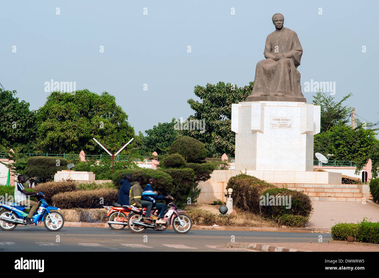 Kwame Nkrumah Statue, Bamako, Mali Stockfoto