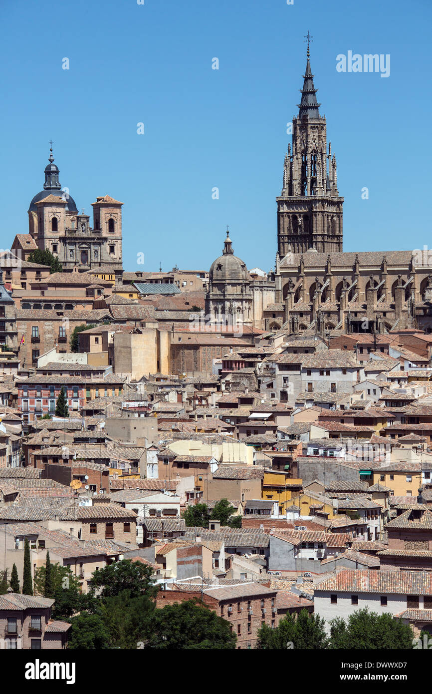 Die Stadt Toledo in der Region La Mancha in Zentralspanien. Stockfoto