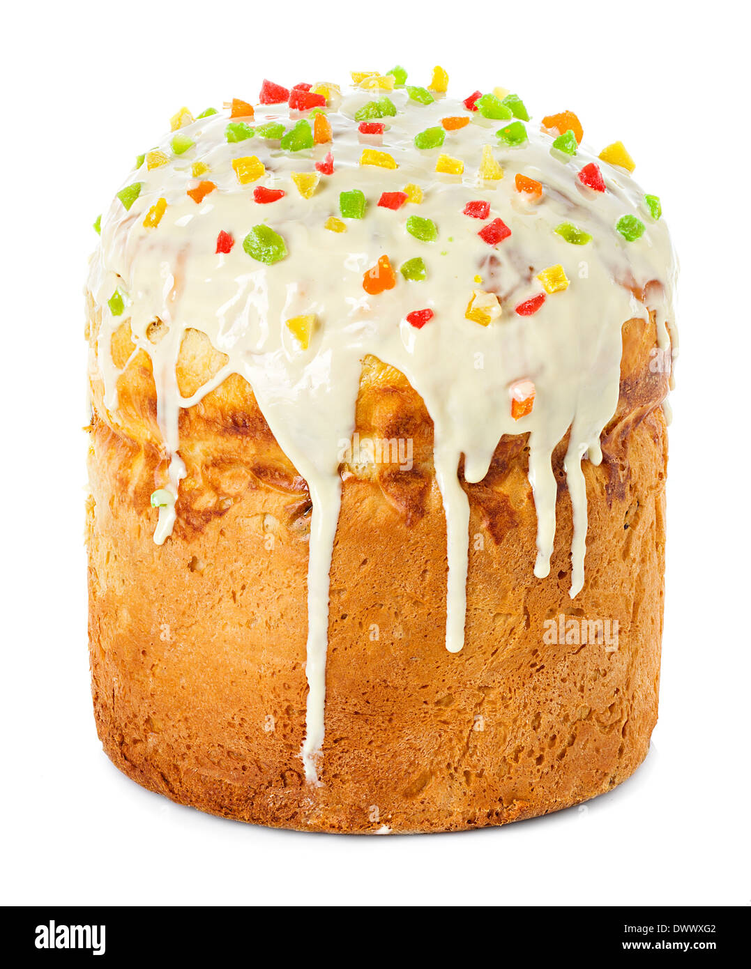 Osterkuchen isoliert Stockfoto