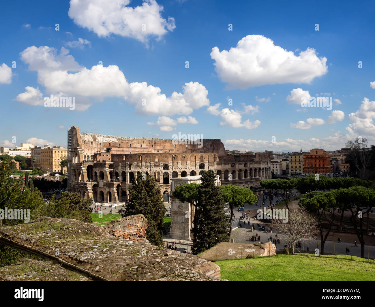 Das antike Kolosseum in Rom, Italien Stockfoto