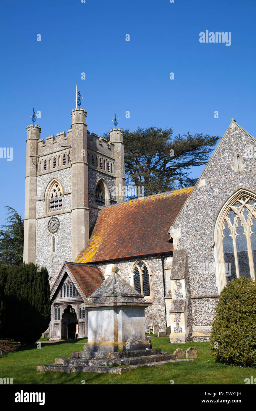 Hambleden Dorfkirche - St Mary the Virgin - in Buckinghamshire in UK Stockfoto