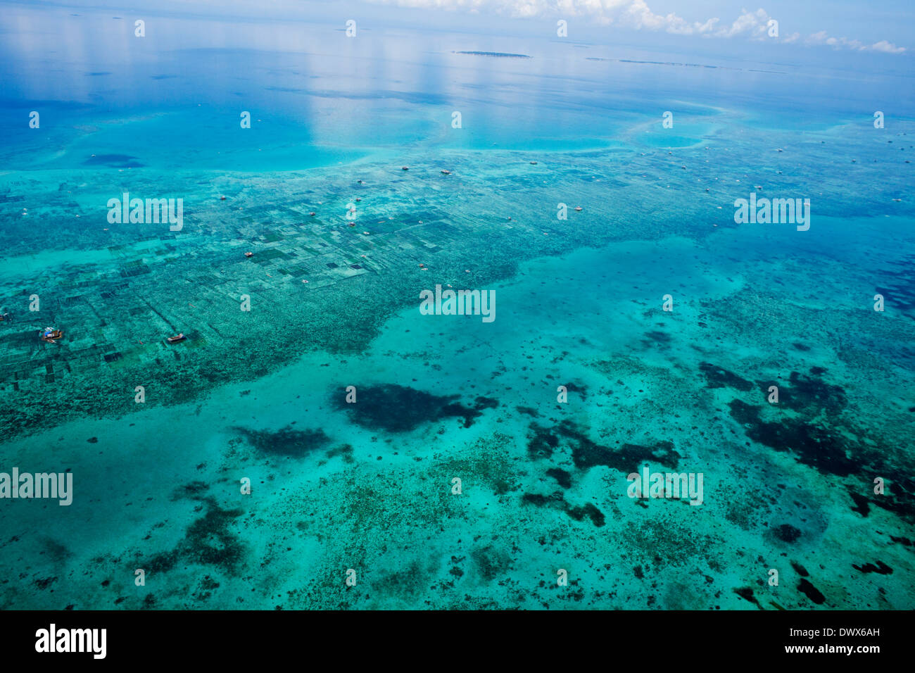 Blauen Ozean in Bohol Island, Philippinen Stockfoto