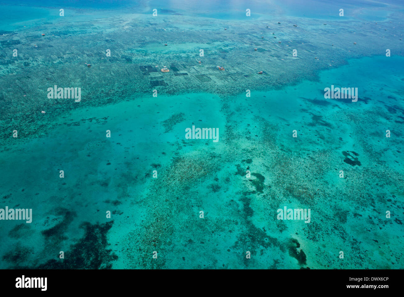 Blauen Ozean in Bohol Island, Philippinen Stockfoto