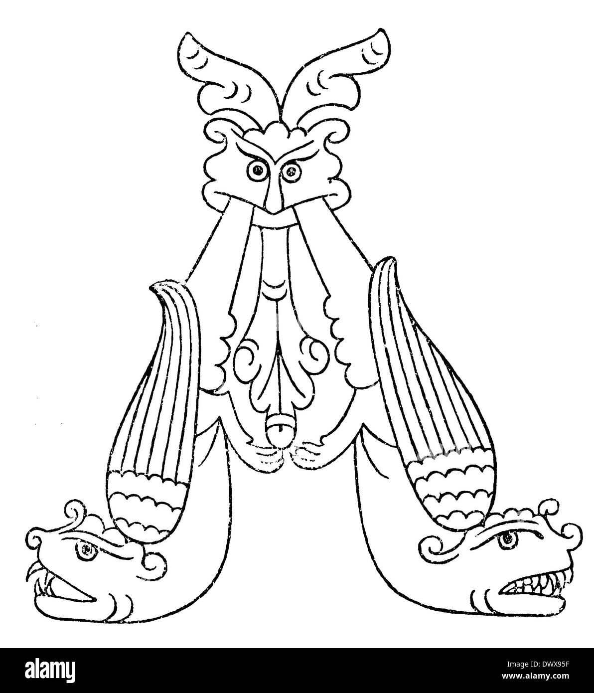 Alphabet Zeichen, Buchstabe A Stockfoto