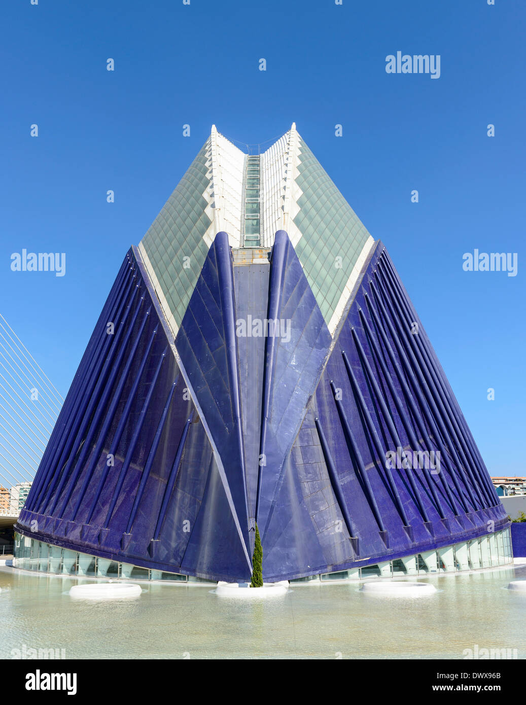 Stadt der Künste und Wissenschaft sowie Oceanogràfic, Valencia, Spanien Stockfoto