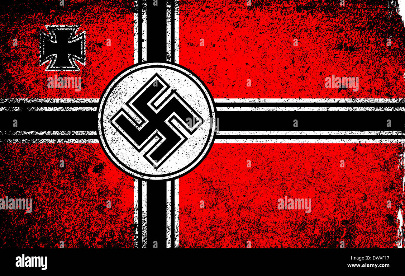 Kennzeichnen die Nazis im zweiten Weltkrieg im Grunge-Stil verwendet Stockfoto